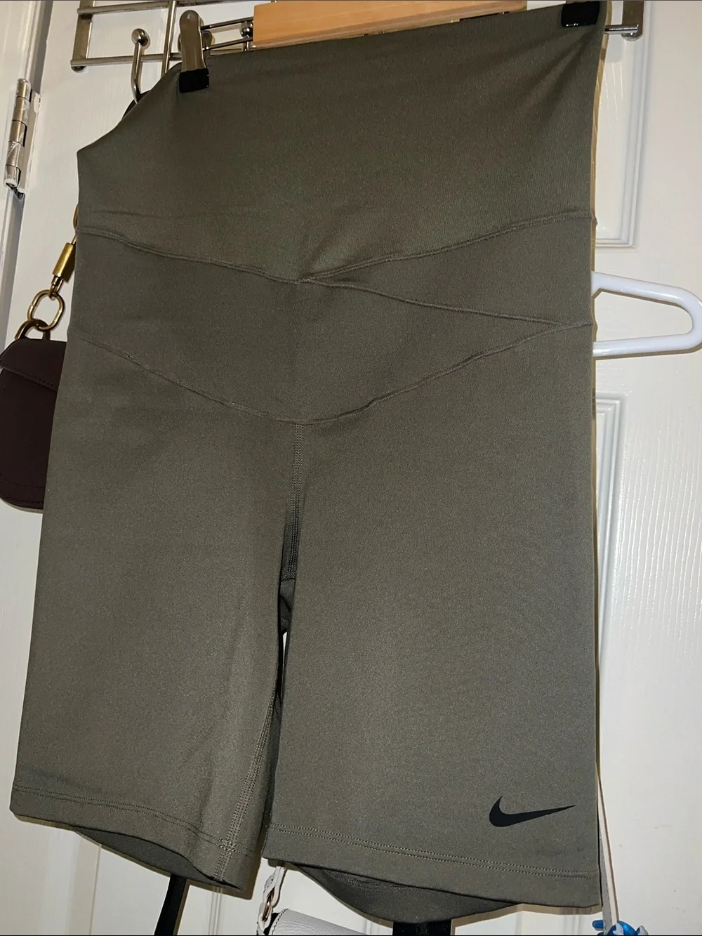 Nike Women’s High-Waist Olive Bike Shorts
